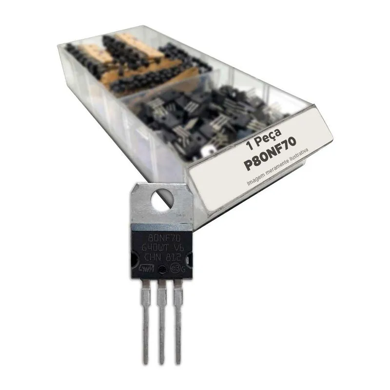 Transistor P80nf70 P80 Nf70 80nf70 - To220 Metálico