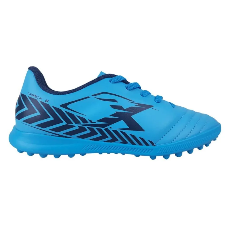 Chuteira Society OXN Track 3 Fit Infantil 34 / AZUL CLARO