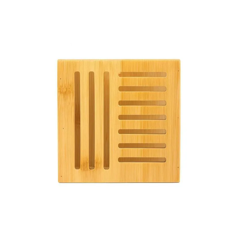 Porta Utensílios Bambu Cubo 13x8x15cm Jolitex Mek