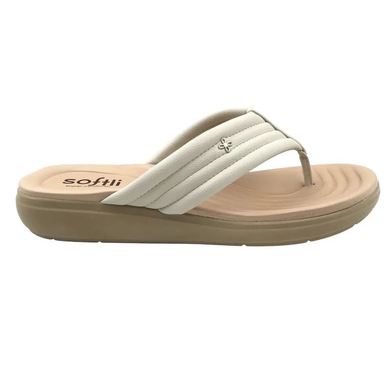 Tamanco Softli Anabela Off White 1000510024