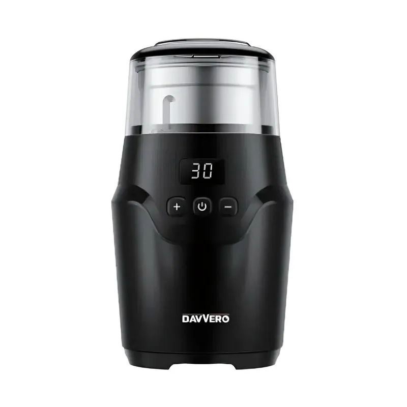 Moedor de Café Automático Davvero 220v Preto: Potência Silenciosa e Precisão