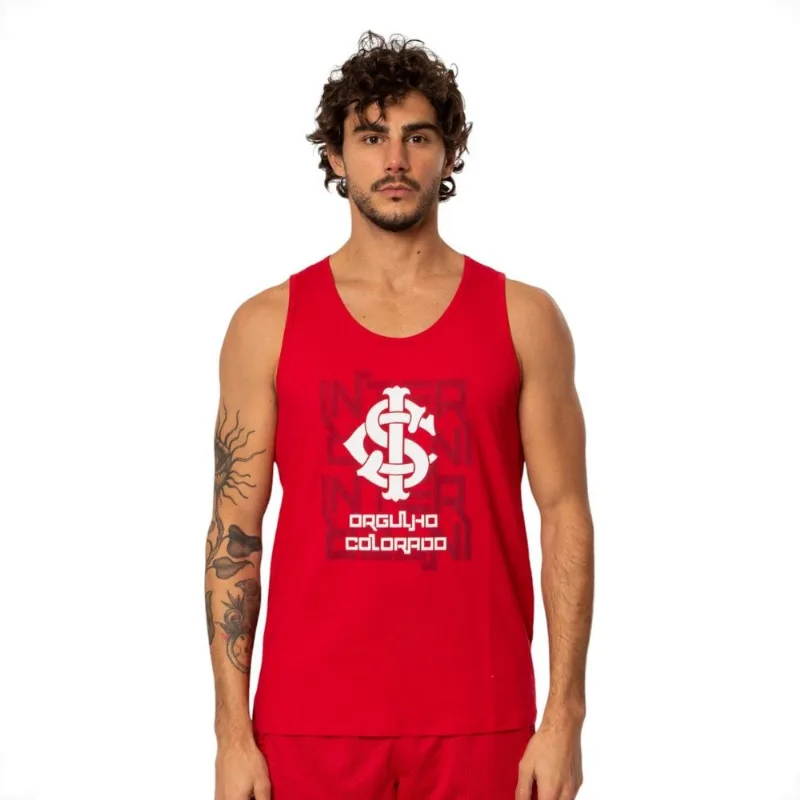 Camiseta Regata Internacional Oficial Orgulho Colorado P / Vermelho