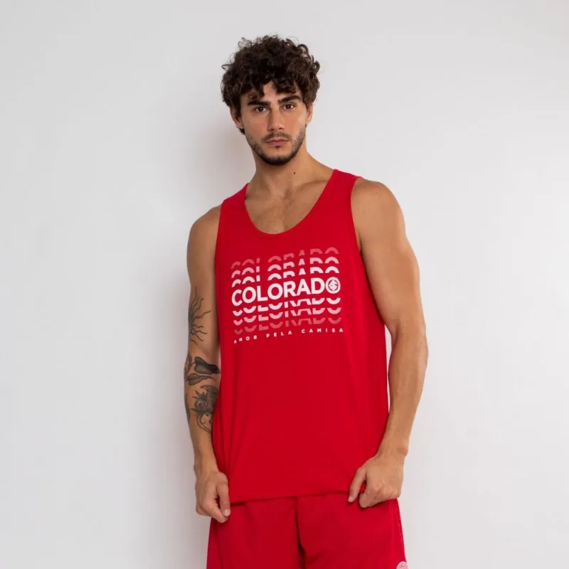 Camiseta Regata Internacional Masculina Sangue Colorado M / Vermelho