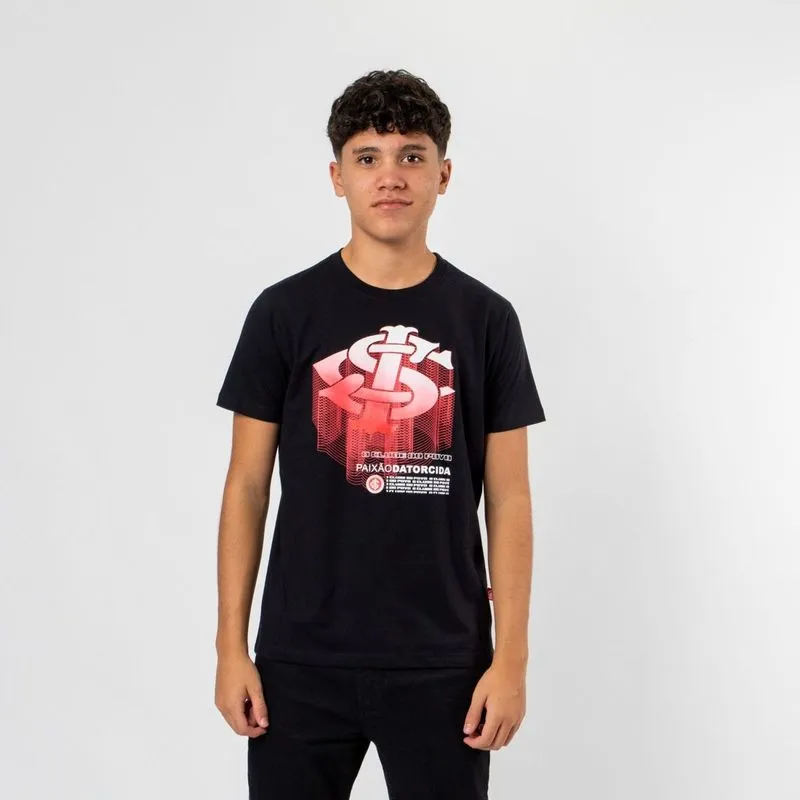 Camiseta Juvenil Clássica Internacional Surf Center 8 / Preto
