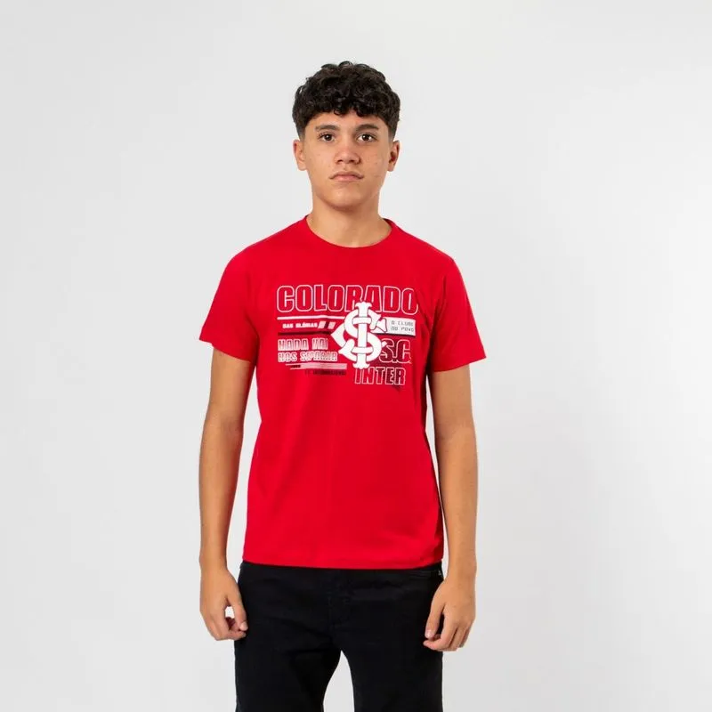 Camiseta Juvenil Clássica Internacional Colorado Surf Center 8 / Vermelho
