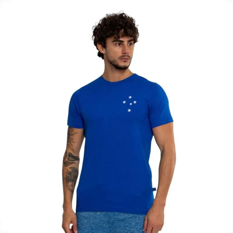 Camiseta Oficial Cruzeiro Classica Sintetica Surf Center GG / Azul