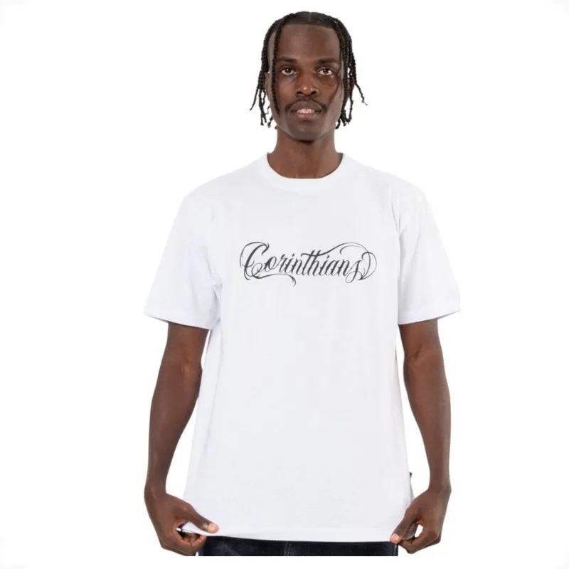 Camiseta Clássica Corinthians Bando De Louco Surf Center GG / Branco