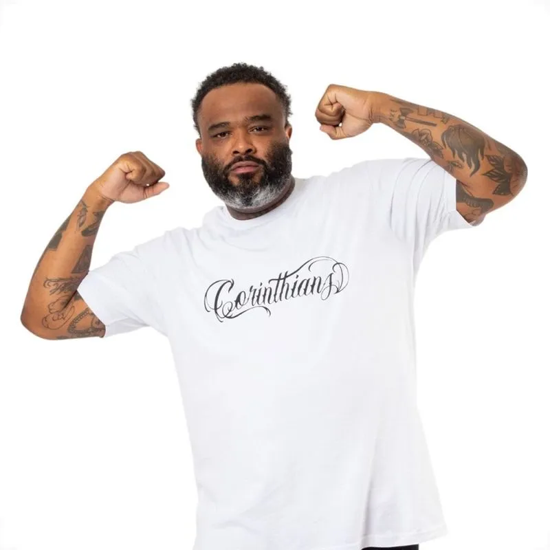 Camiseta Clássica Corinthians Bando De Louco Surf Center 56 / Branco