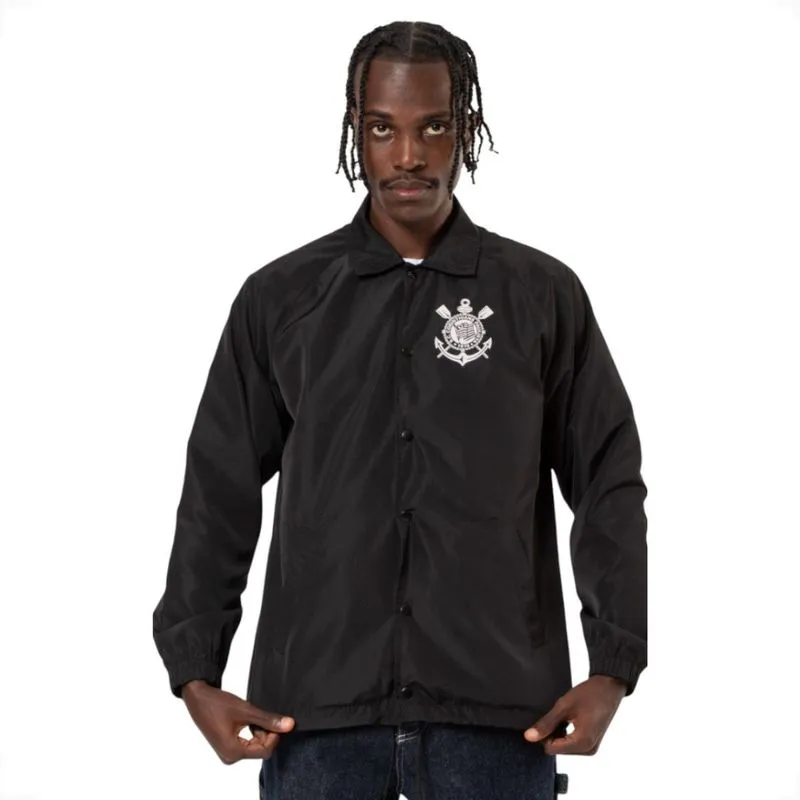 Jaqueta Masculina Corinthians Jogai Por Nós Surf Center M / Preto