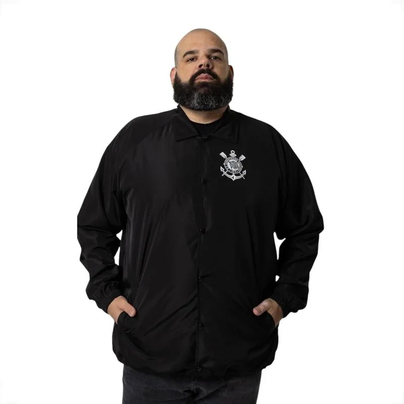 Jaqueta Masculina Corinthians Jogai Por Nós Surf Center 52 / Preto