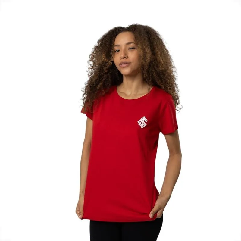 Camiseta Baby Look Feminina Internacional Surf Center M / Vermelho