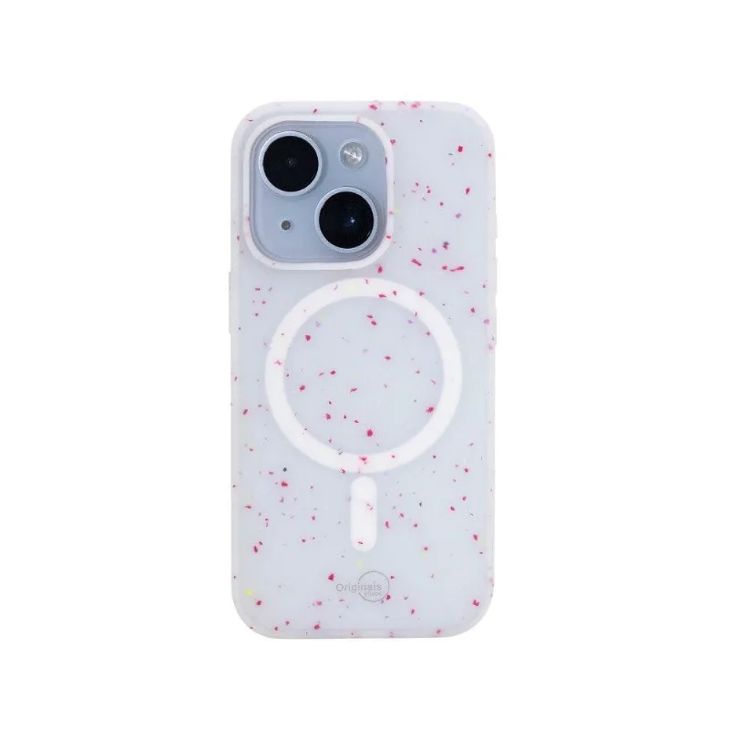 Capa iPhone 15, Originais iPlace, Party, Branca - Originais iPlace
