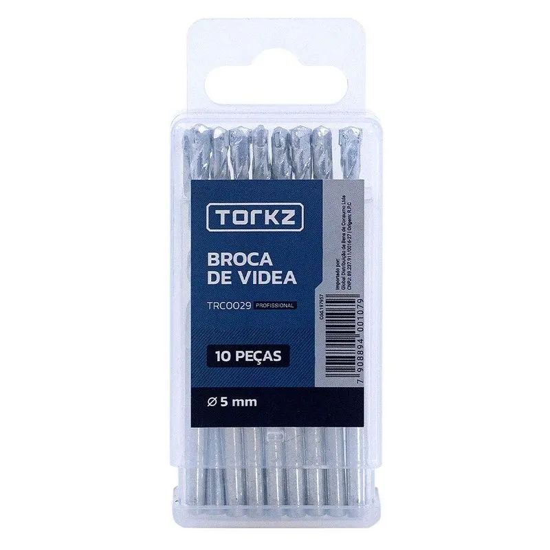 Broca Videa Torkz Trc0029, 5 Mm - 10 Peças