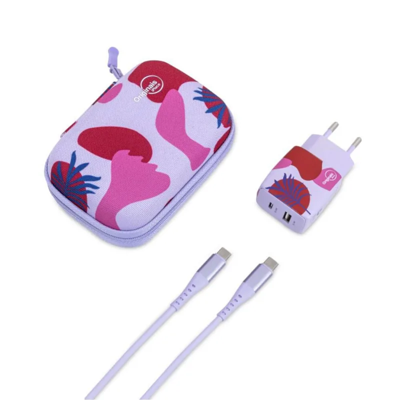 Kit de Viagem Spring USB-C 30W Originais iPlace com Carregador e Cabo - Originais iPlace