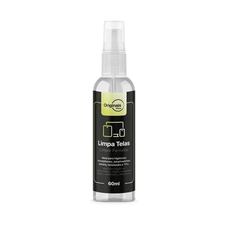 Limpa Telas, Originais Iplace, Conteúdo: 60 Ml, Com Flanela - Oiv0780 - Originais iPlace
