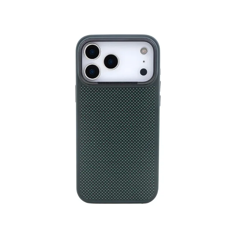Capa iPhone 17 Pro Max Kevlar, Originais iPlace, Verde - Originais iPlace