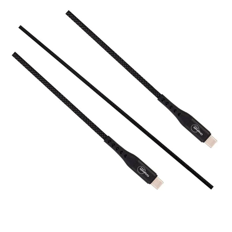 Cabo USB-C para USB-C 1,2 m, Originais iPlace, Preto - Originais iPlace