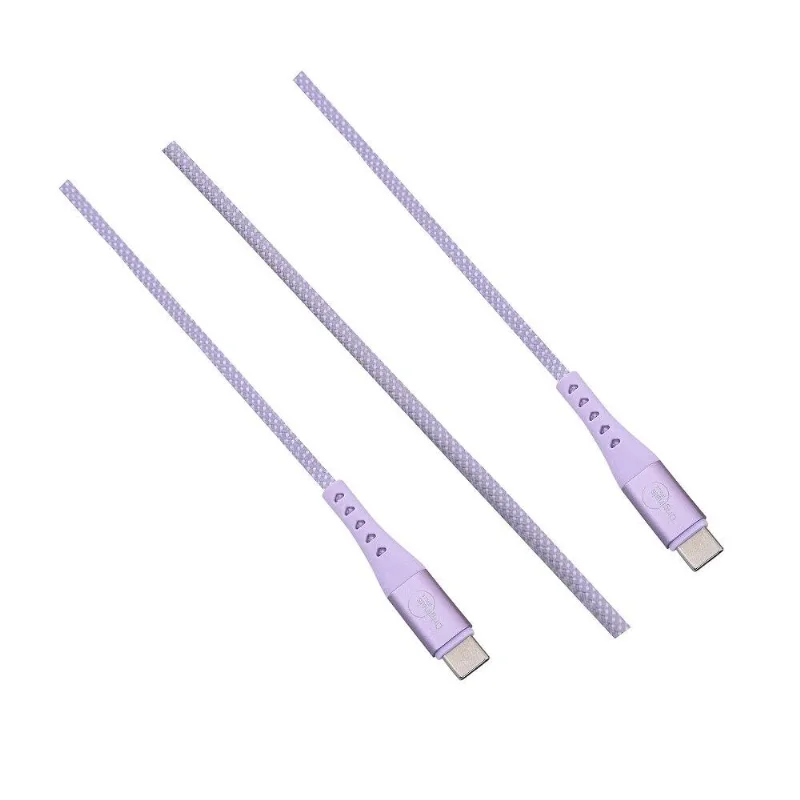 Cabo USB-C para USB-C 1,2 m, Originais iPlace, Lilás