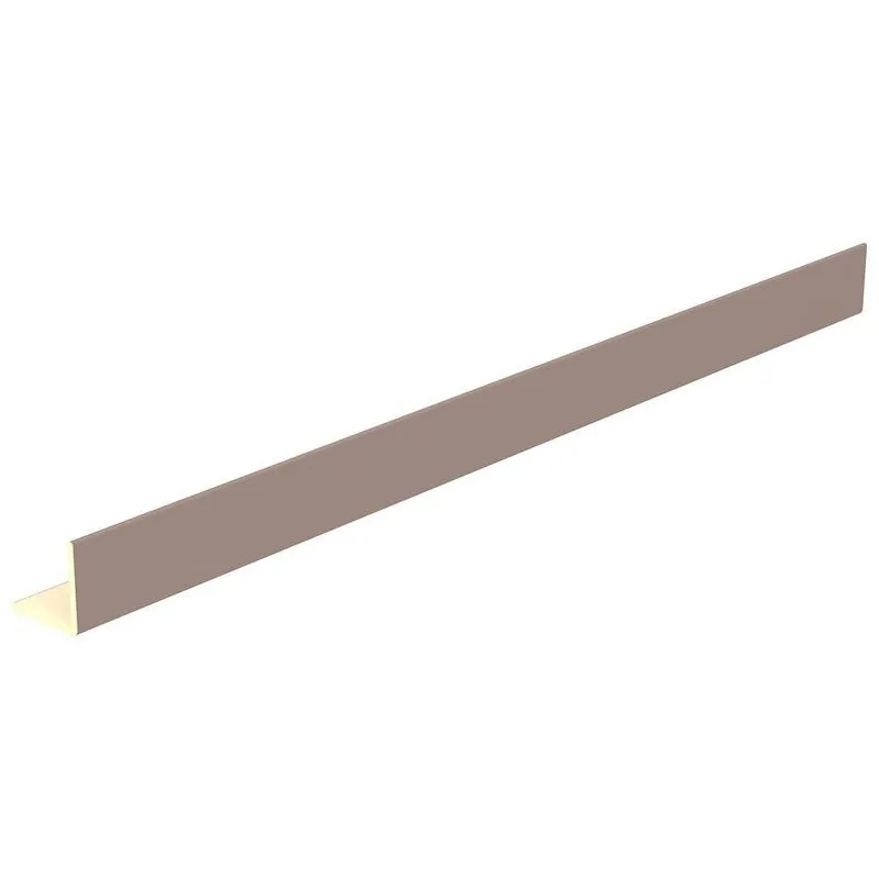 Perfil Painel Ripado L Modaza Pvc Gray, 285 X 2,5 Cm