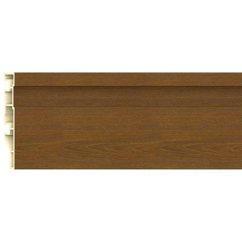Rodapé Pvc Modaza Frisado Cedro, 7 X 285 Cm