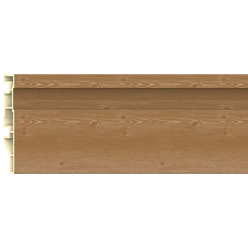 Rodapé Pvc Modaza Frisado Marone, 7 X 285 Cm