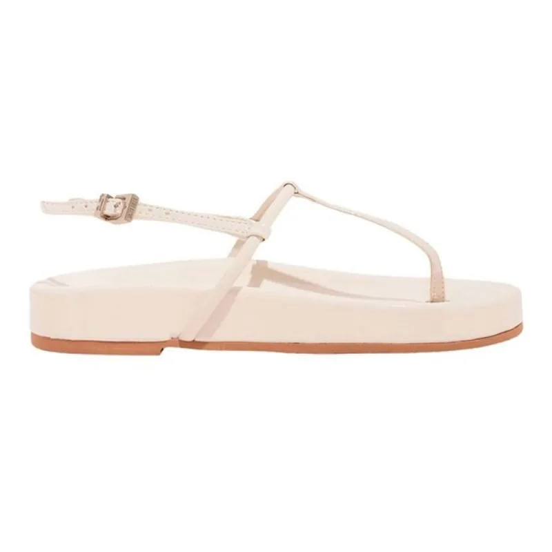 Sandália Papete Santa Lolla Verniz Off White 34 / Branco