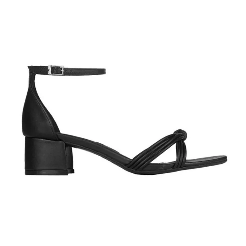 Sandália Santa Lolla Napa Soft Bloco Tiras Nó 35 / Preto
