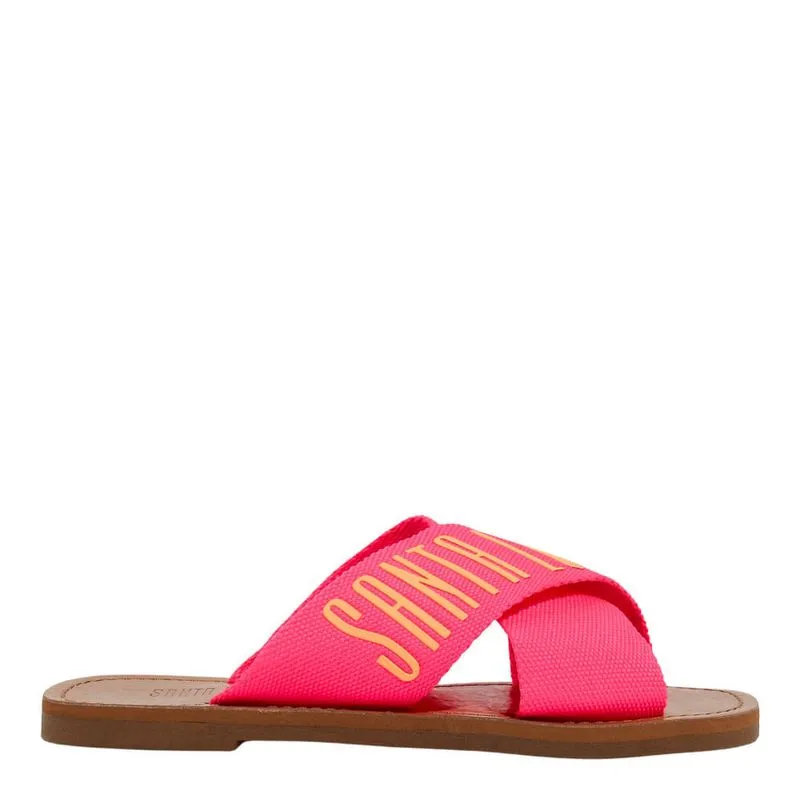 Rasteira Gorgurão Rosa Neon 33