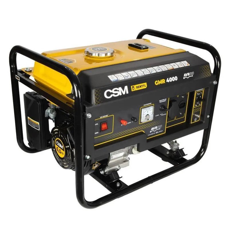 Gerador De Energia GMR 4000 CSM Com Alternador De Cobre Bivolt 4.0 KVA CSM Acessórios