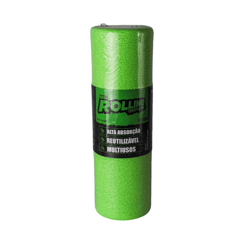 Rolo de Microfibra Rolling 180GSM 20un 25x25cm Reks