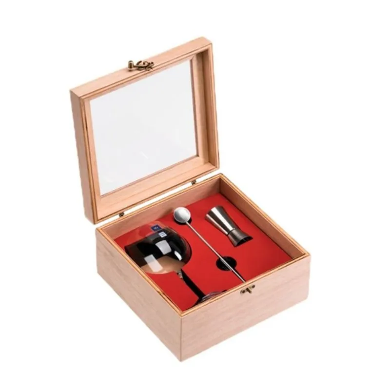 Kit Caixa de Madeira para Gin KIT CAIXA MADEIRA P/KIT GIN