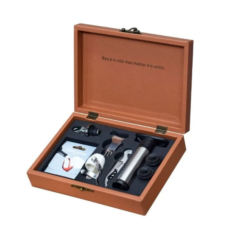 Kit Caixa Courino Boccati com Acessórios Premium Mod 01 KIT CAIXA COURINO BOCCATI C/ACESSORIOS P