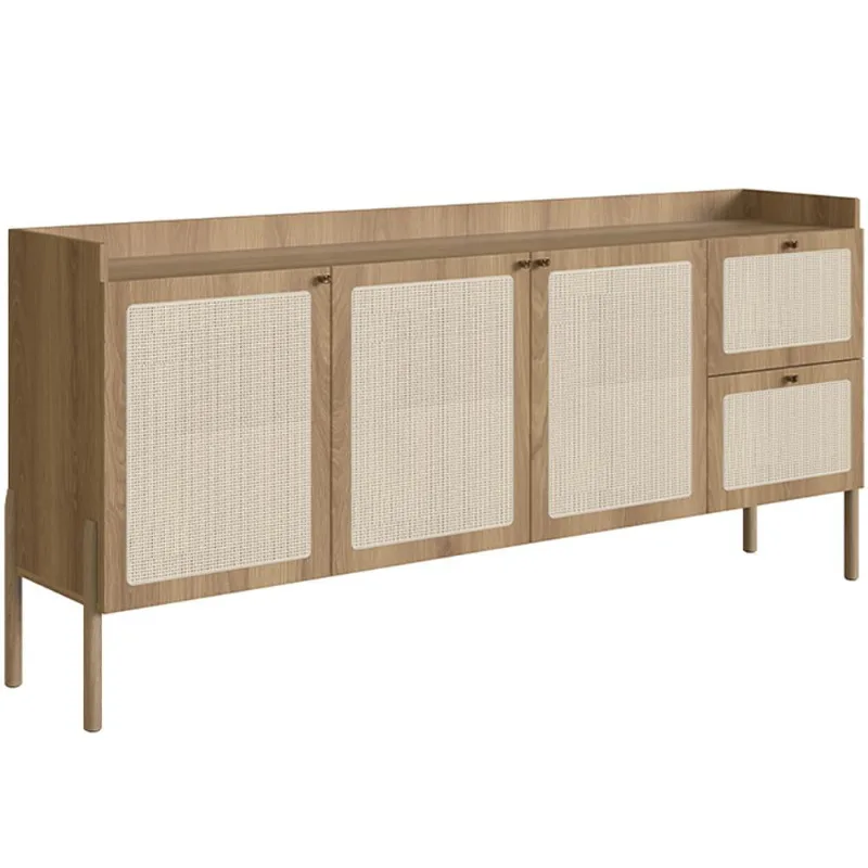 Aparador Buffet Para Sala de Jantar 183cm Pés Madeira Moss A03 Hanover Roble - Lyam Decor - Lyam Decor