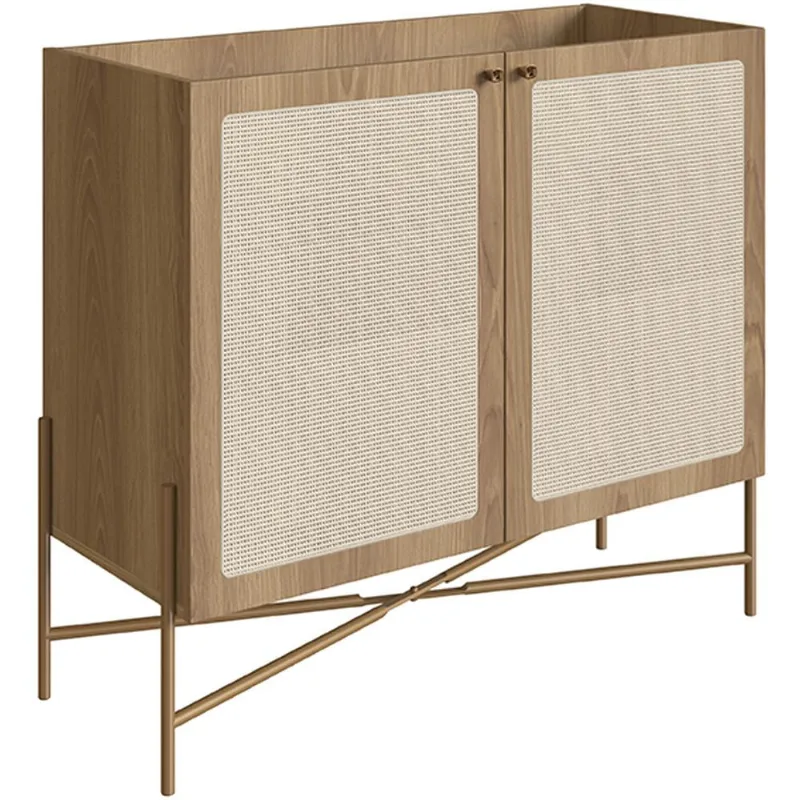 Balcão Aparador Cantinho do Café Industrial Indy A03 Hanover Dourado - Lyam Decor - Lyam Decor