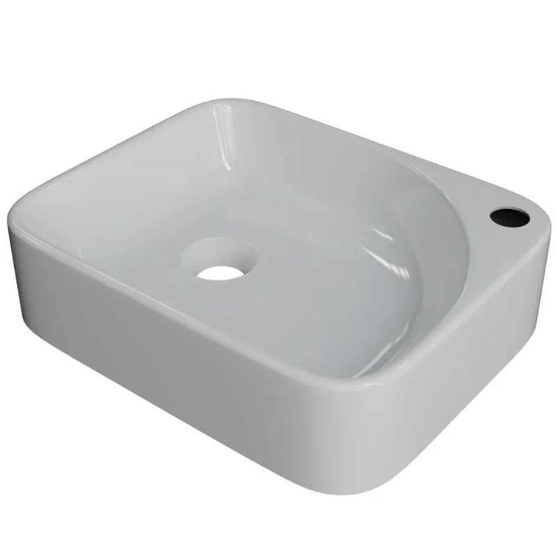 Cuba De Apoio Retangular Lavabo Cross C01 Ro36w Branco - Lyam