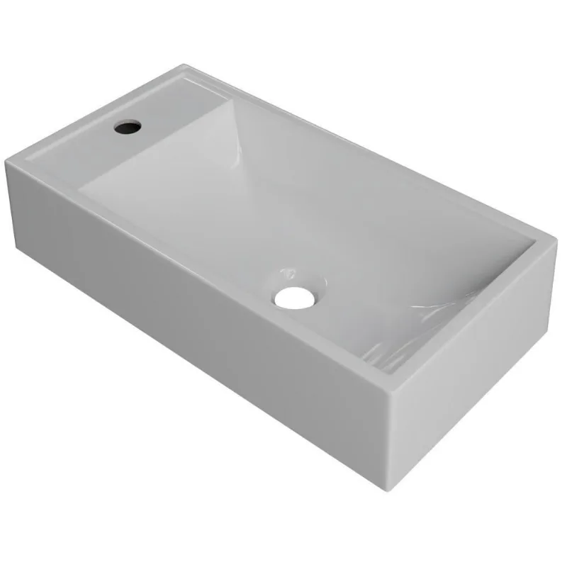 Cuba De Apoio Retangular Lavabo Roma C01 Rl545w Branco - Lyam