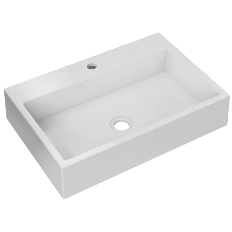 Cuba De Apoio Retangular Para Banheiro Lavabo Florenza C01 Rt55w Branco - Lyam