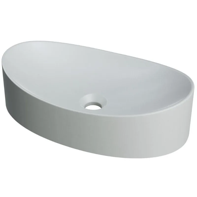 Cuba De Apoio Canoa Lavabo C01 Bc47w Cinza Matte Fosca - Lyam