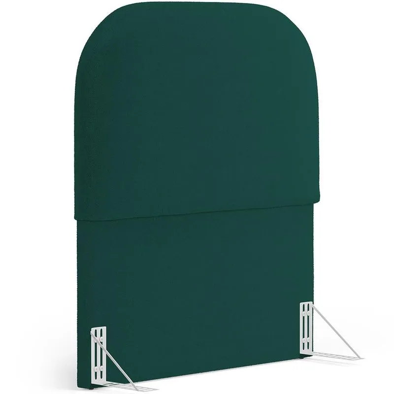 Cabeceira Cama Box 100cm Orgânica Lanna W01 Bouclê Verde - Lyam Decor