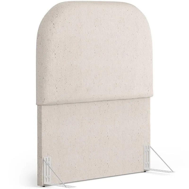 Cabeceira Cama Box 100cm Orgânica Lanna W01 Linho Cru - Lyam Decor