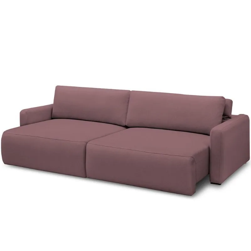 Sofá Retrátil Reclinável Para Sala De Estar Living 240cm Sevilha F04 Veludo Lilás