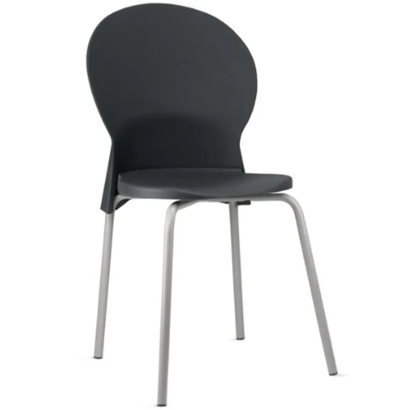 Cadeira Para Sala De Jantar Cozinha Mond F02 Base Aço Cinza Preto - Lyam Decor - Lyam Decor