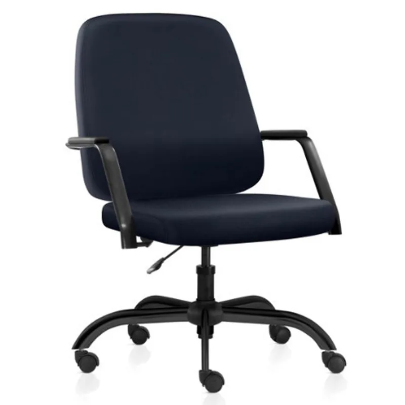 Cadeira Executiva Diretor Base Giratória Hub F02 Sintético Azul - Lyam Decor - Lyam Decor