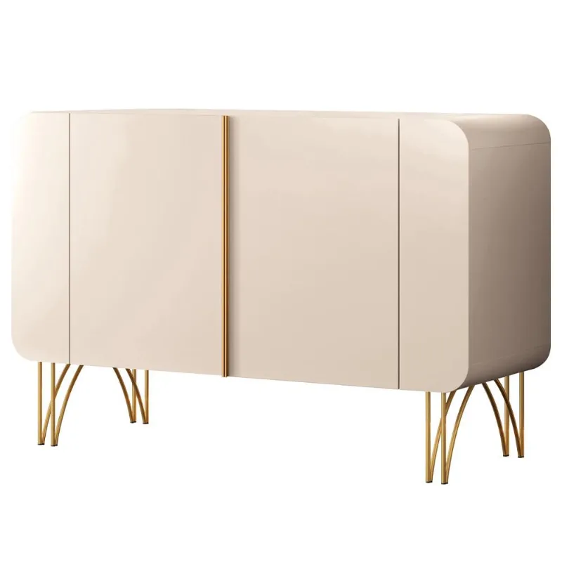 Aparador Buffet Para Sala de Jantar 2 Portas Orgânico Pozzi B01 Off White - Lyam Decor - Lyam Decor