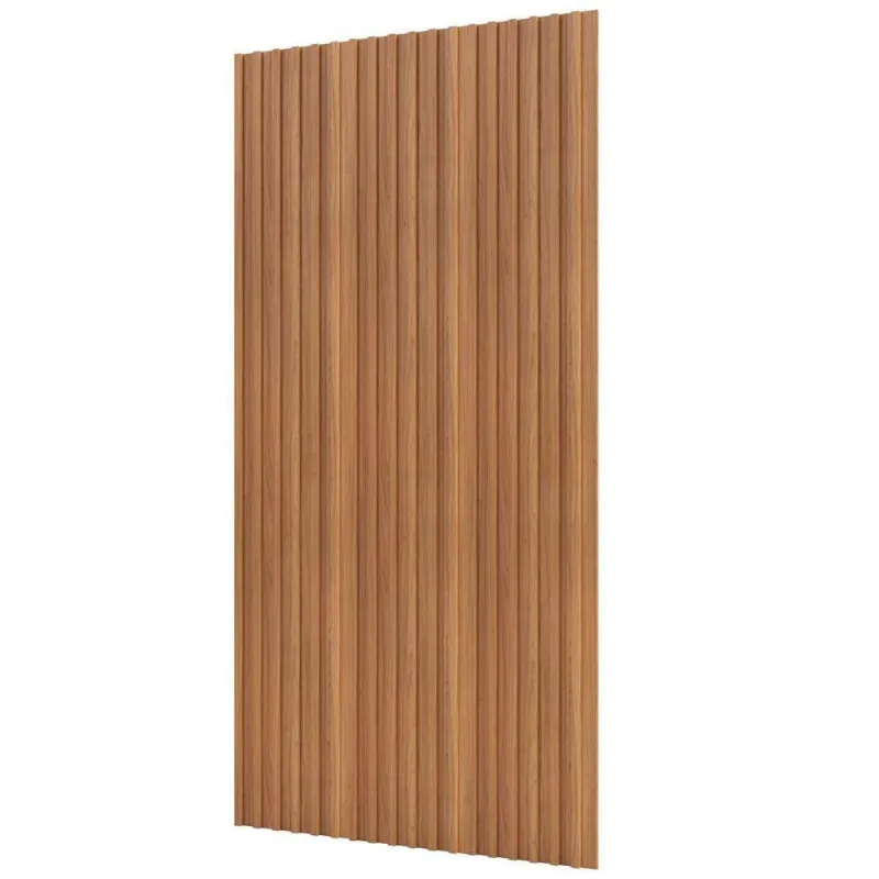 Painel Ripado De Madeira Para Sala Quarto 134x183cm Bairon D03 Freijó - Lyam Decor - Lyam Decor