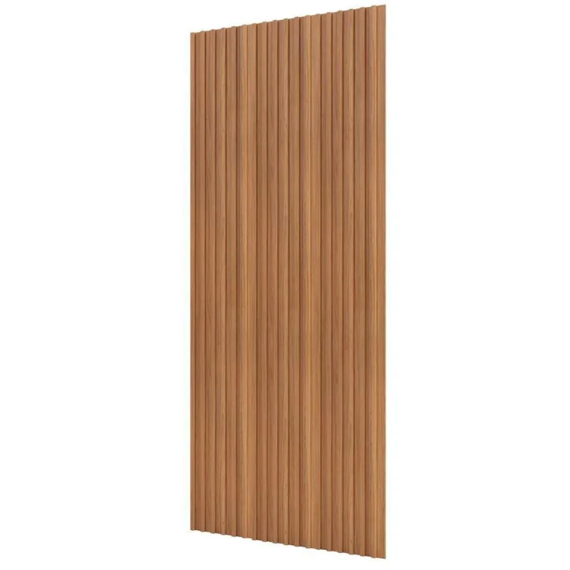 Painel Ripado De Madeira Para Sala Quarto 134x250cm Bairon D03 Freijó - Lyam Decor - Lyam Decor