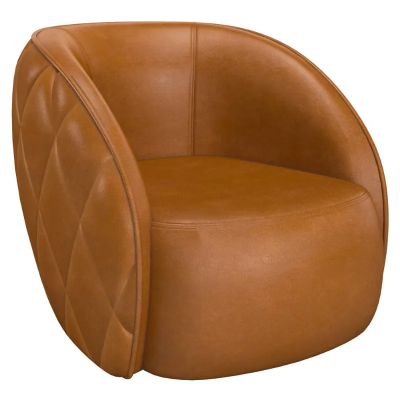 Poltrona Decorativa Para Sala Living Olimpo M03 Couríssimo Whisky - Lyam Decor - Lyam Decor