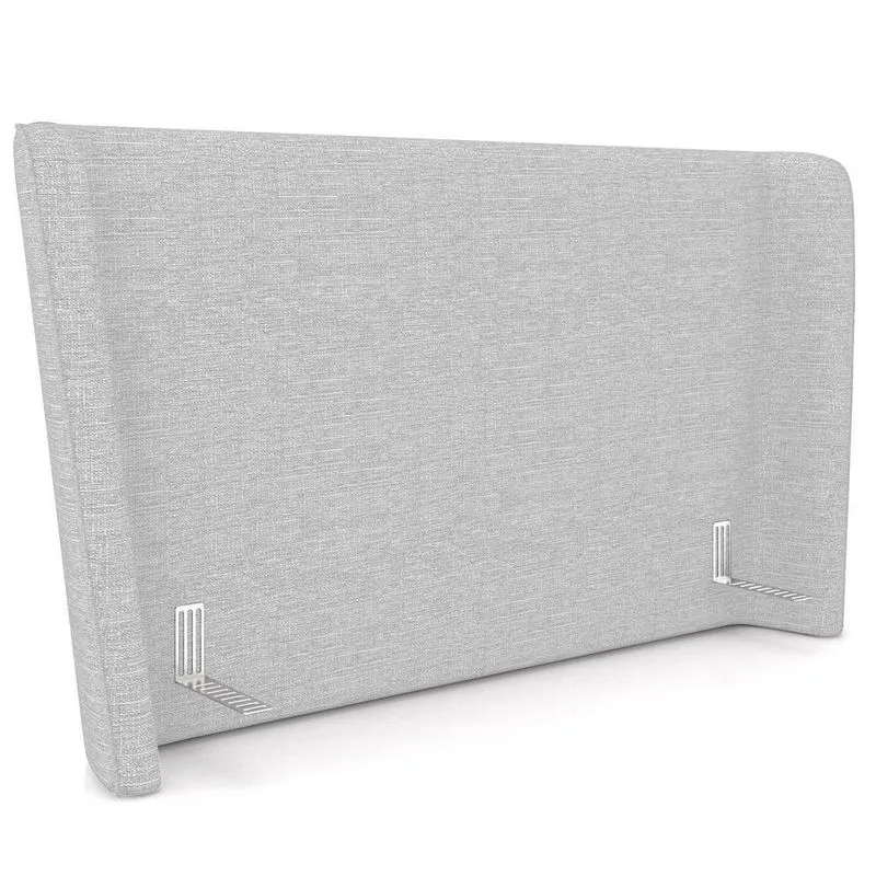Cabeceira Cama Box Queen 160cm Nilo P05 Linho Cinza Claro - Lyam Decor