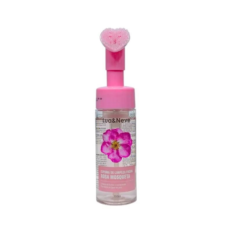 Espuma de Limpeza Facial Rosa Mosqueta 150ml - Lua e Neve (LN5501012)