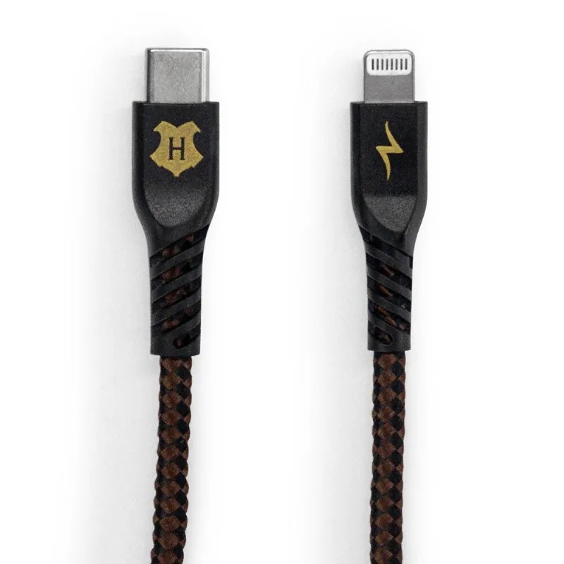 Cabo Lightning para USB-C Preto | Hogwarts Harry Potter - iWill